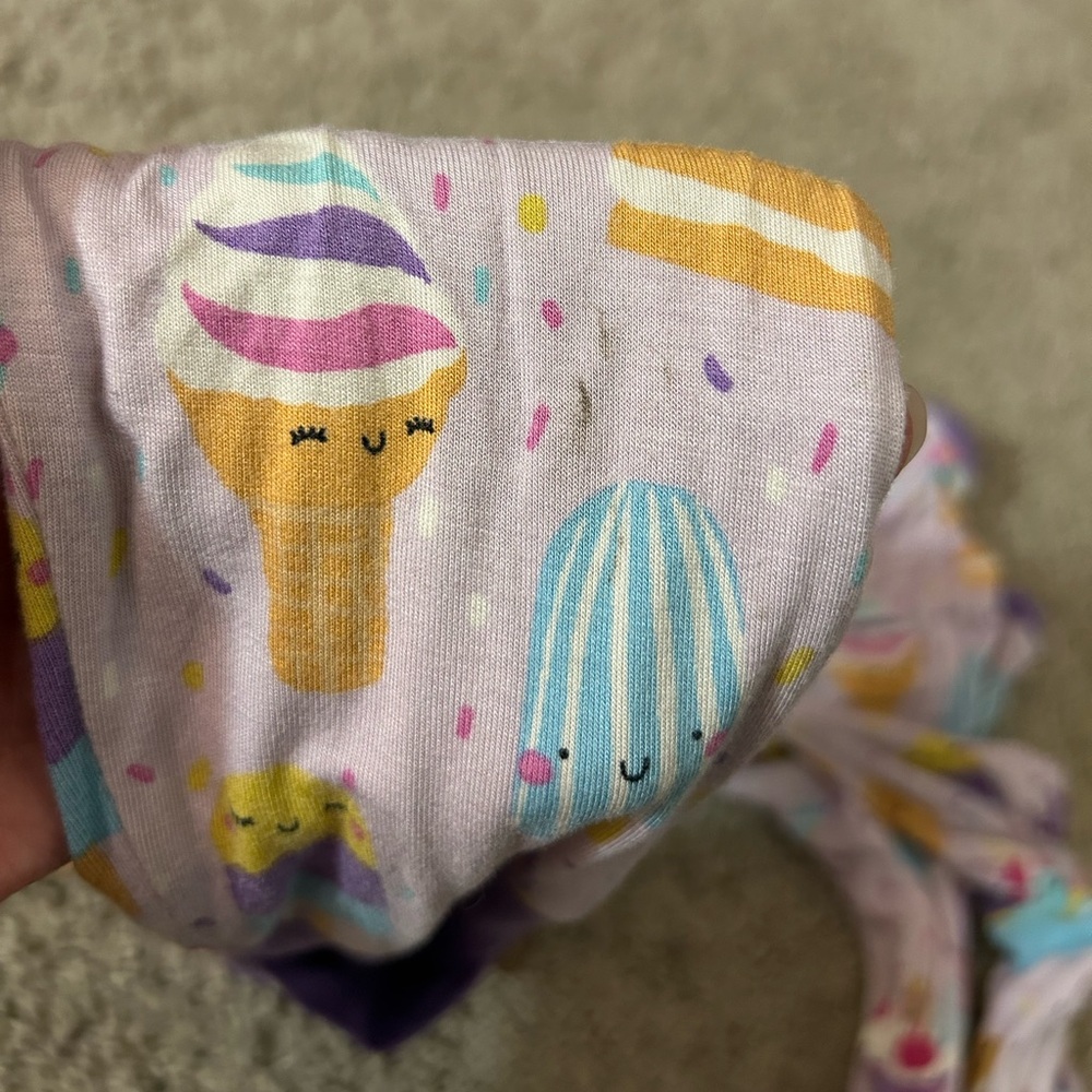 Little Sleepies Purple Ice Cream Zippy - Picture 6 of 6